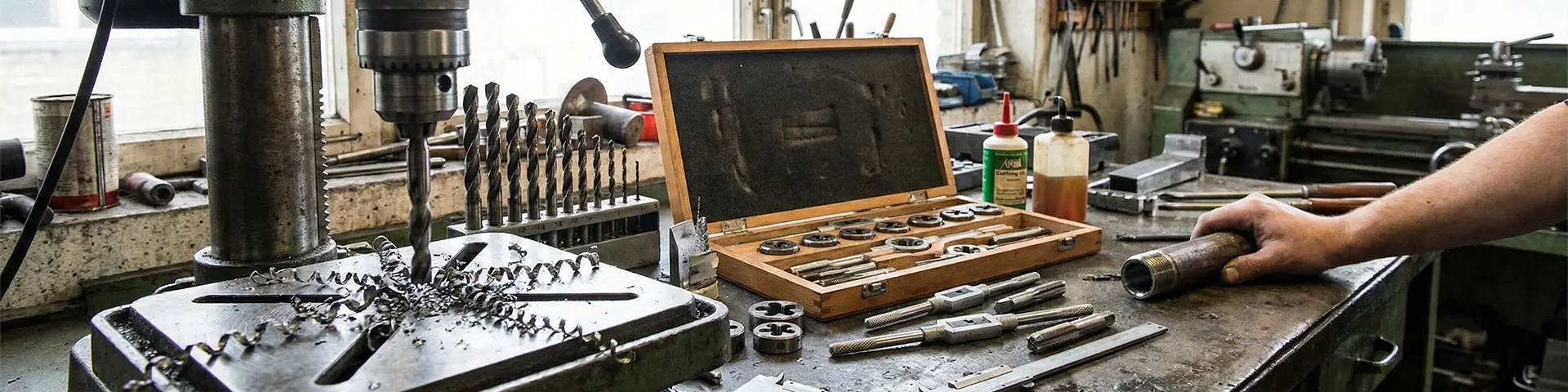 Jeux de tarauds et filières