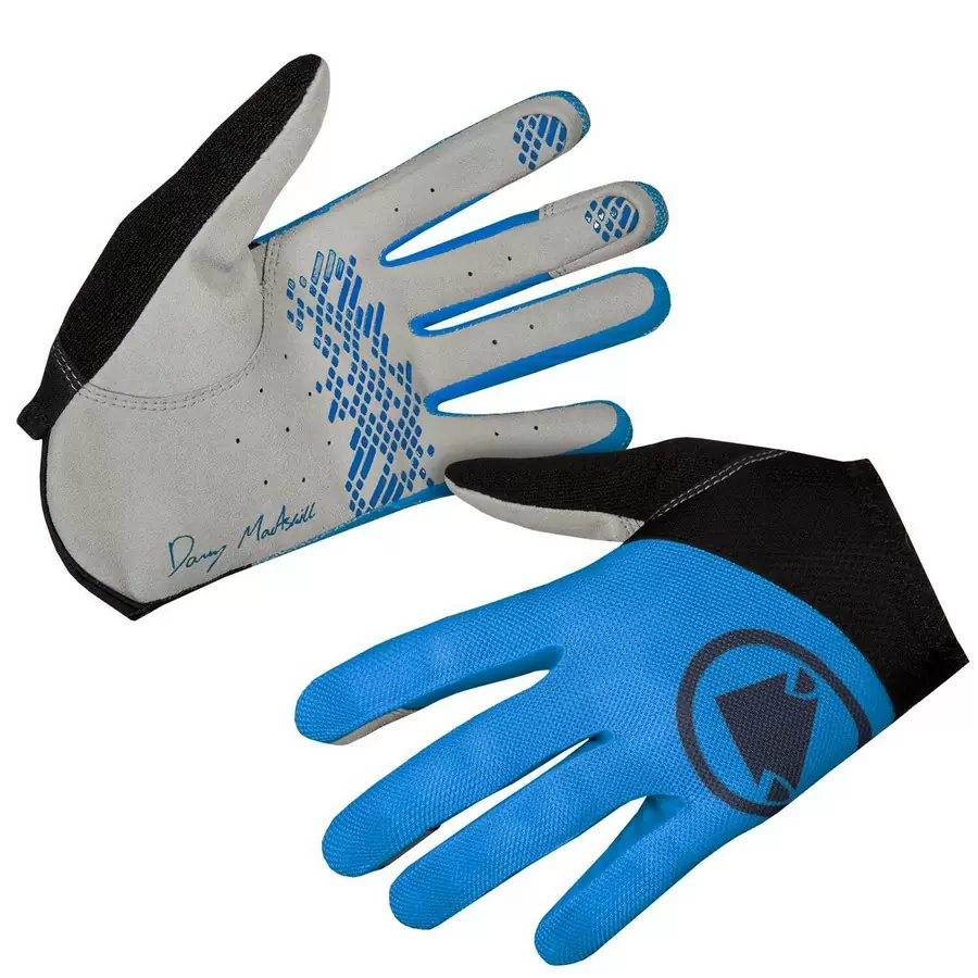 Hummvee Lite Icon Gloves Azzurro Size S - image