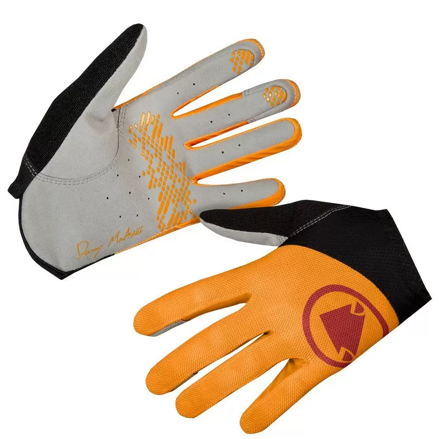 Hummvee Lite Icon Gloves Orange Size S - image