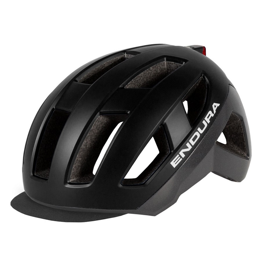 Urban Luminite Helmet with LED Rear Light Black Size S/M