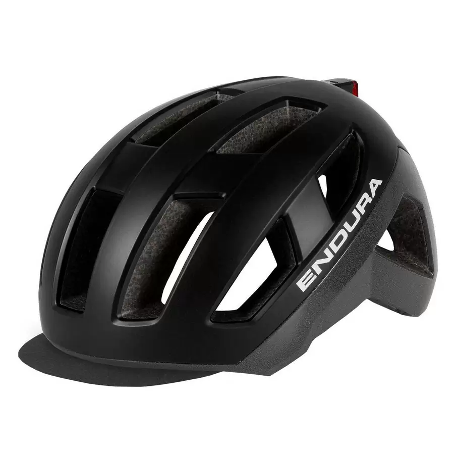Urban Luminite Helmet with LED Rear Light Black Size S/M - image