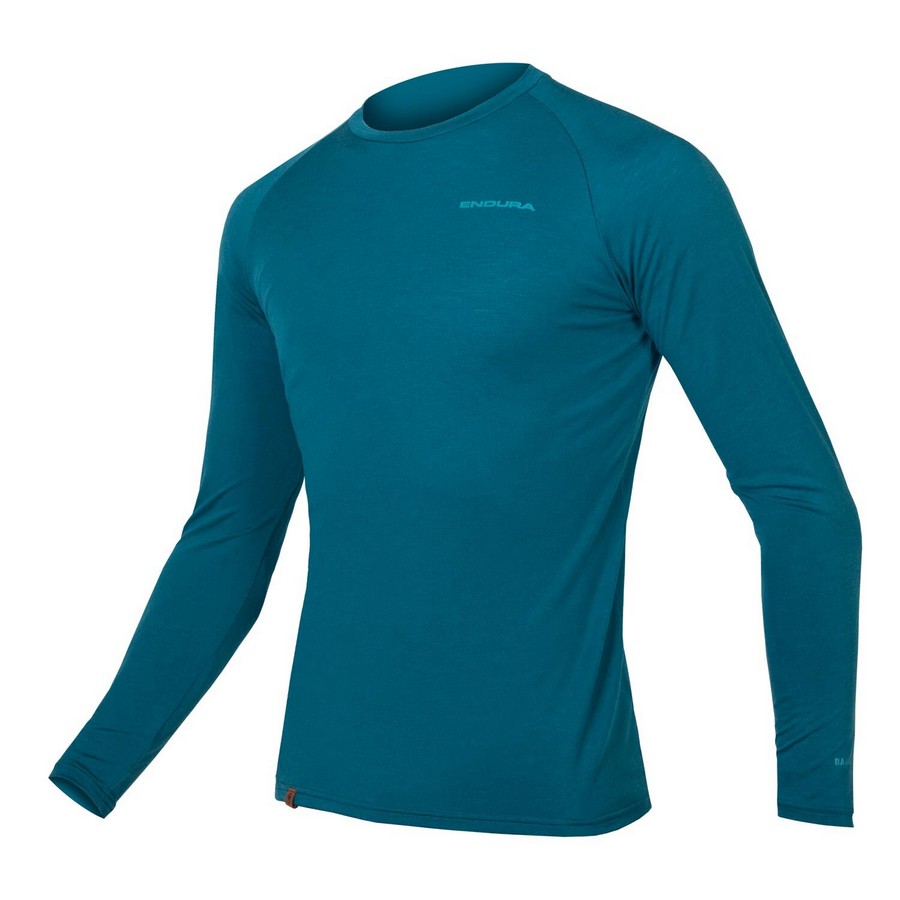 BaaBaa Blend Winter Langarm-Unterhemd, Blau, Größe M