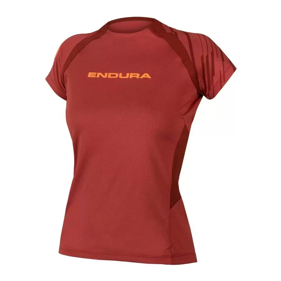 SingleTrack S/S Women's Short Sleeve MTB Jersey Red Size XL - image