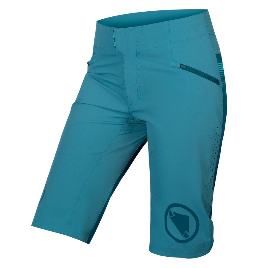 Pantalón corto MTB ligero para mujer SingleTrack Lite azul talla XS