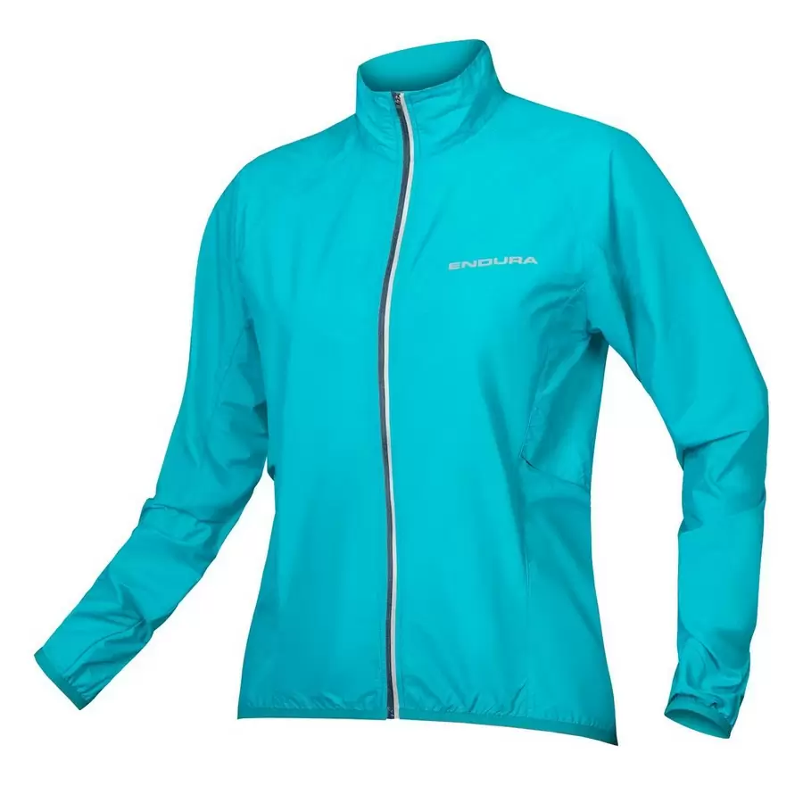 Lightweight Windproof Jacket Pakajak Woman Blue Size XS - image