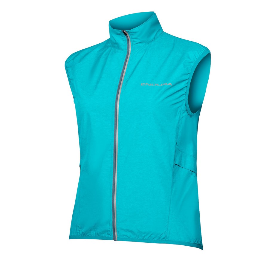 Lightweight Windproof Vest Pakagilet Woman Blue Size XS