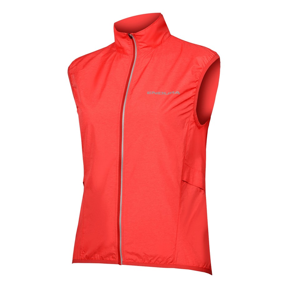 Lightweight Windproof Vest Pakagilet Woman Red Size S