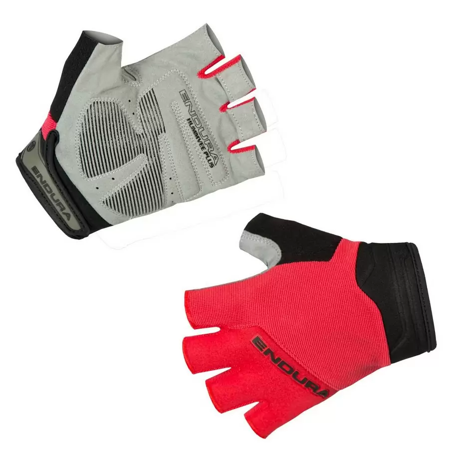 Short Finger Gloves Hummvee Plus Kid Red Size L - image