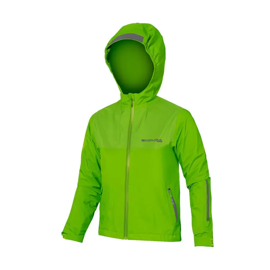 MT500JR Waterproof Mtb Jacket Kid Green Size S (7-8 years) - image