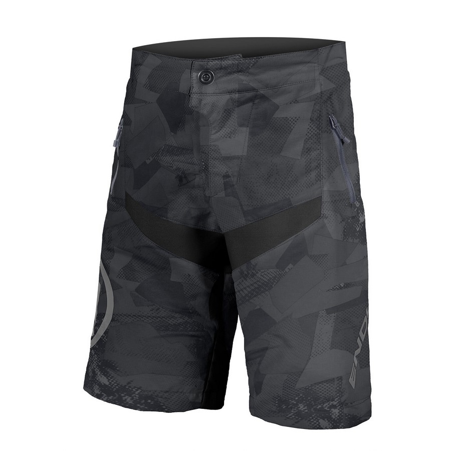 MT500JR Baggy Mtb Shorts with Liner Kid Black Camo Size M (9-10 years)