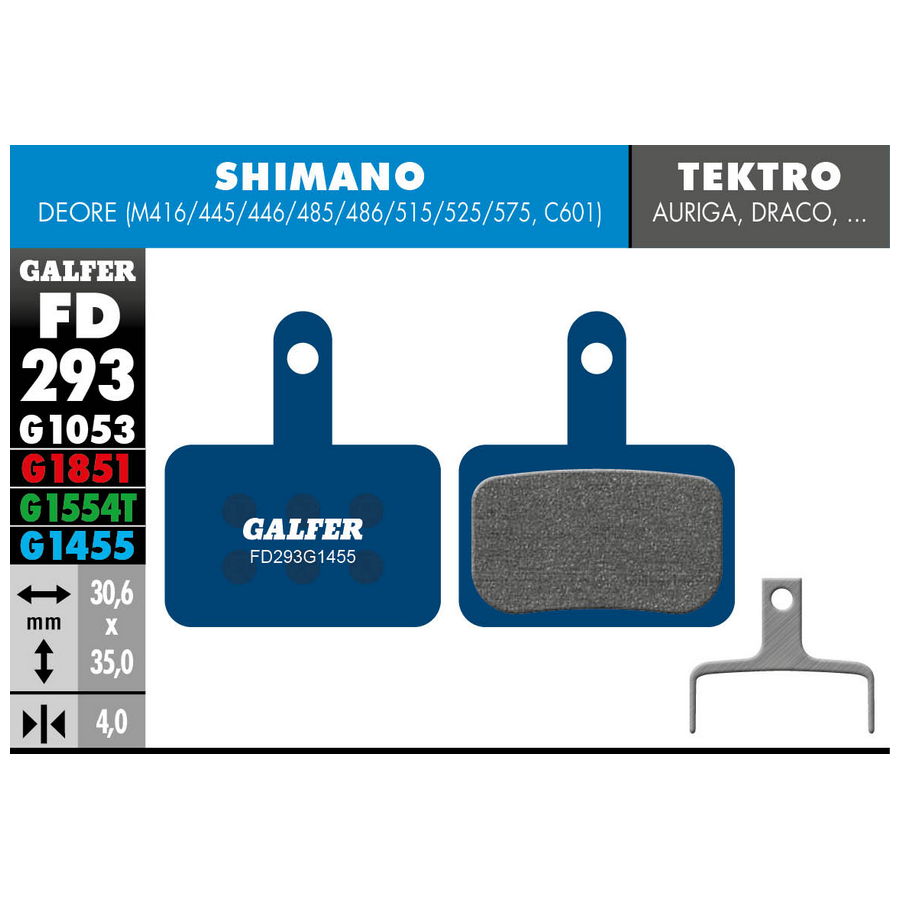 Blue Compound Pads For Shimano Deore