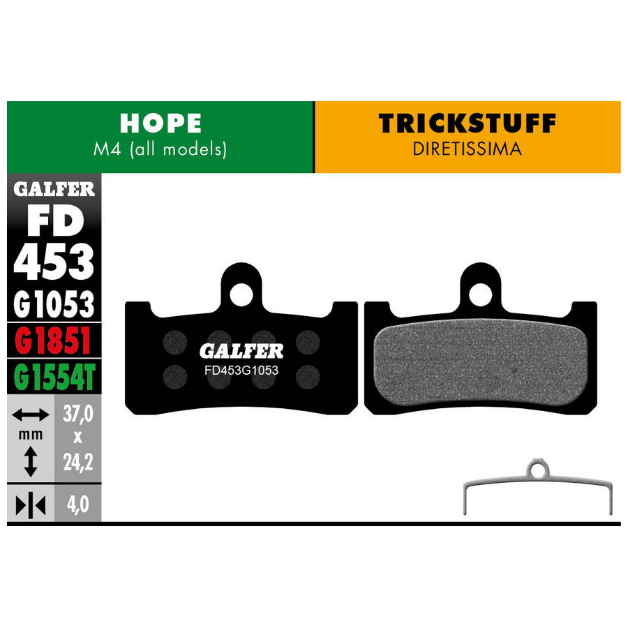 Black Compound Standard Pads For Hope M4