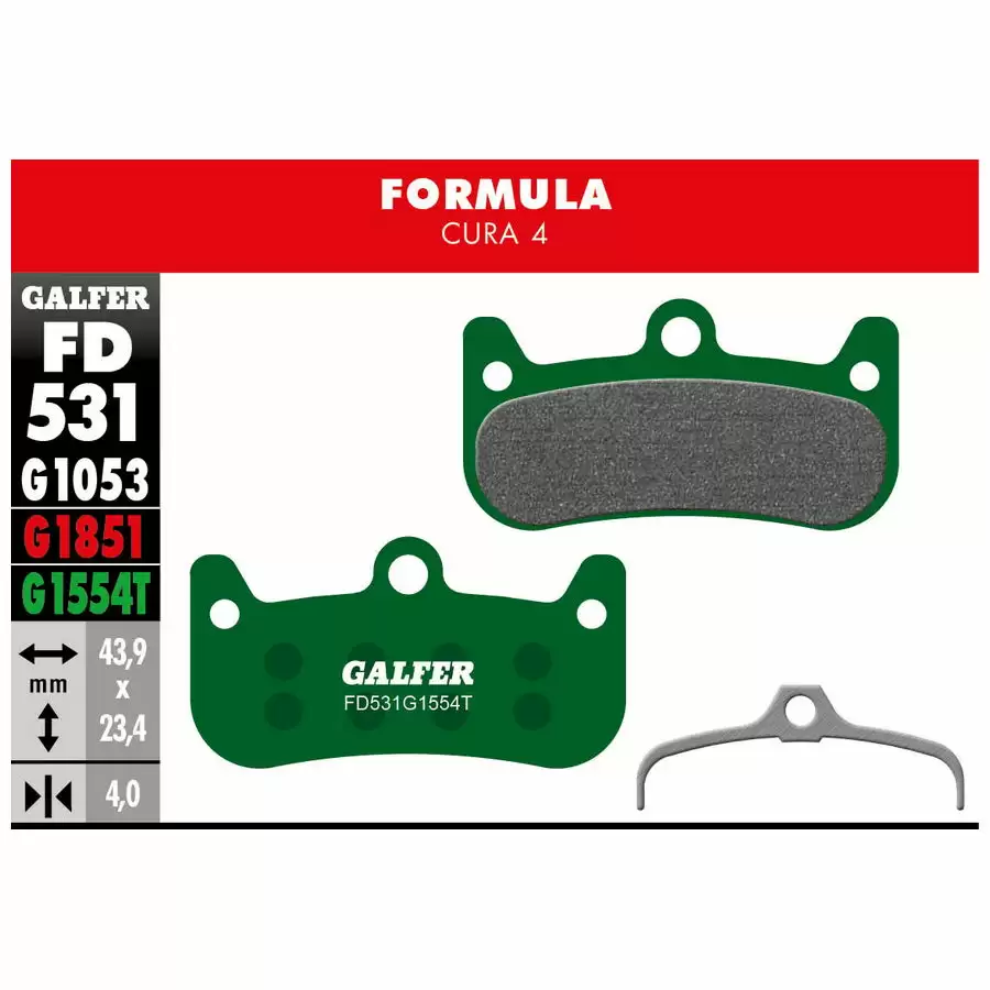 Green compound PRO pads for Formula Cura 4 - image