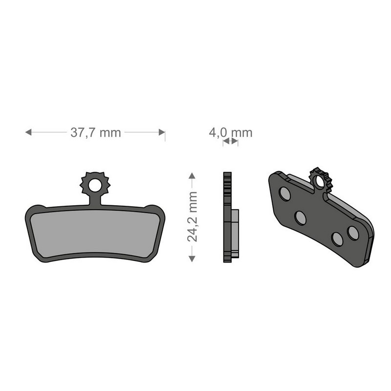 Pastiglie Freno Organiche Avid Xo / Elixir 7 / 9 Trail / Sram Rsc-Rs-R-T-Guide Ultimate