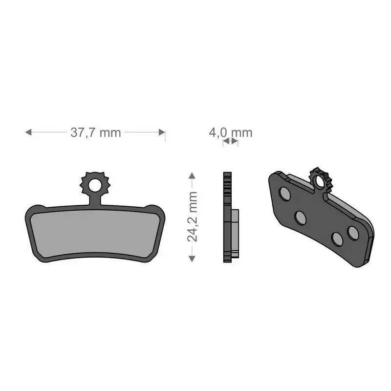 Pastiglie Freno Organiche Avid Xo / Elixir 7 / 9 Trail / Sram Rsc-Rs-R-T-Guide Ultimate - image