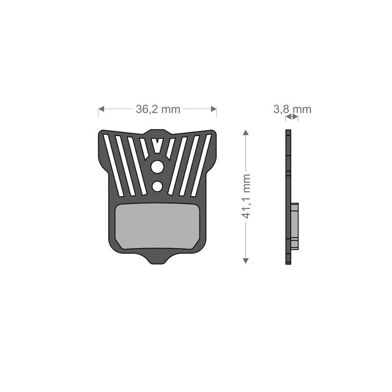 Pastilhas de freio Light Tech Avid Elixir 1-9 Cr-R / Sram Xx-Xo-Db1-3-5 / Nível T / TL