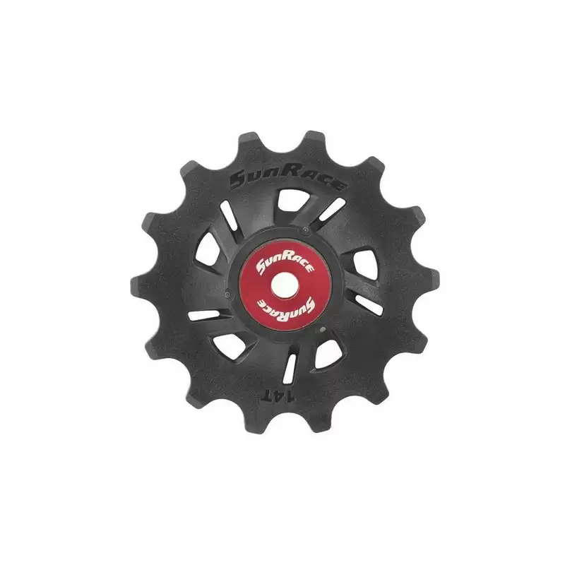 Resin Shifter Pulley 14T Standard Black/Red - image