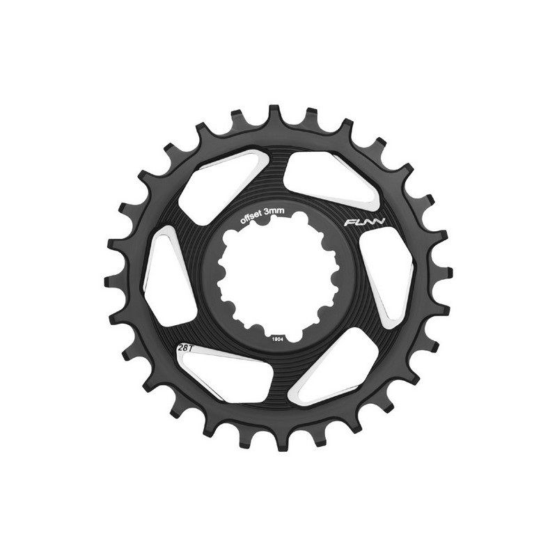 Chainring 28T Solo DX Narrow Wide SRAM Direct Mount 3mm Offset Aluminum Black