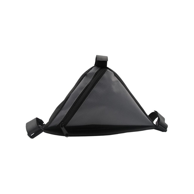 Bolsa de bicicleta triangular semirrígida preta
