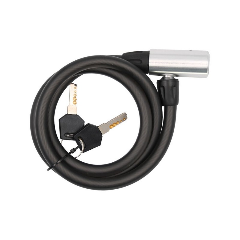 Câble antivol en spirale pour vélo 12 mm x 1200 mm
