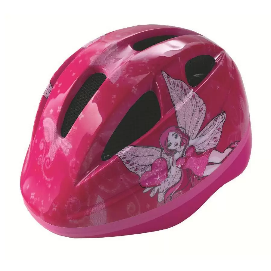 Helm für Kinder Größe S Feen-Design rosa - image