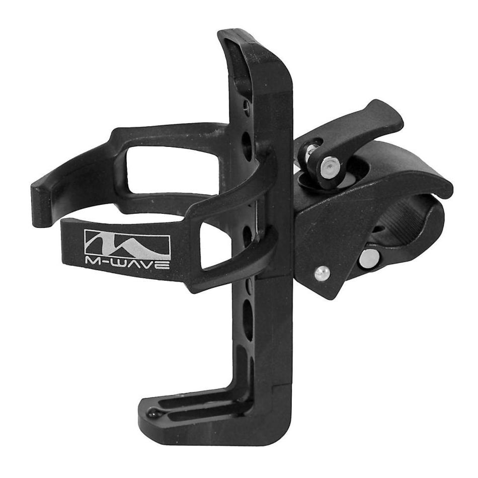 Bottle cage universal turnable clamp black