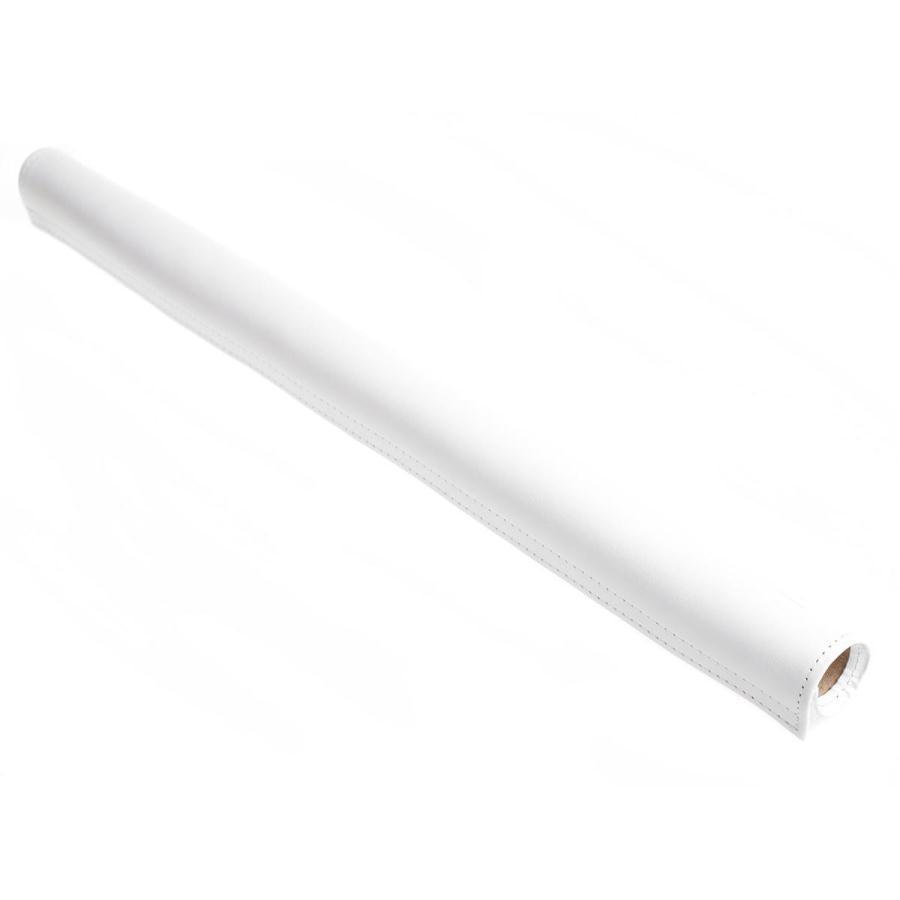 Top tube frame protector leather white