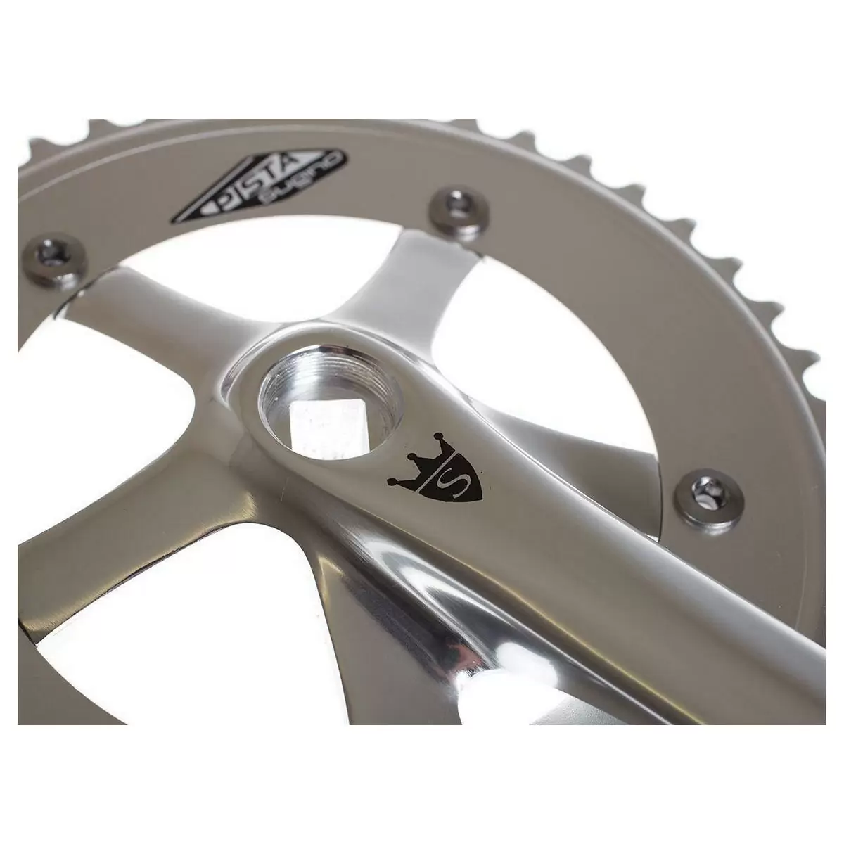 Crankset fixed gear track pista rd2 46t silver #2