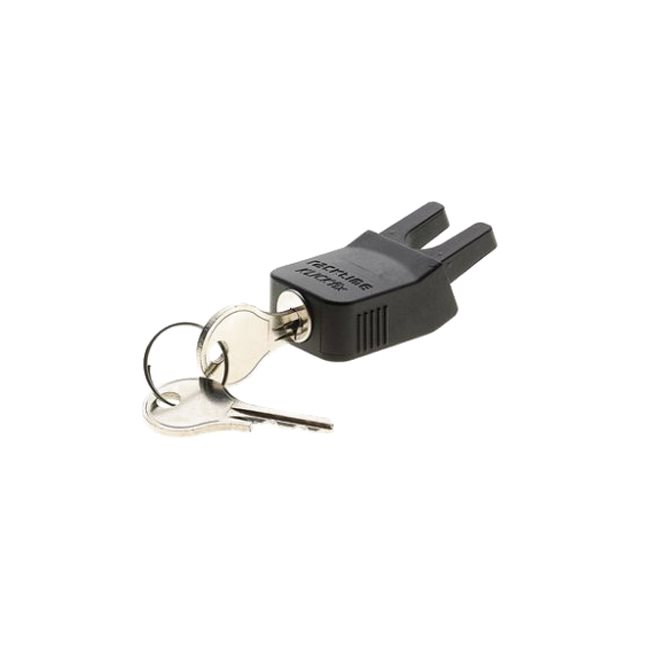 Lock system for snapit adaptor with green button