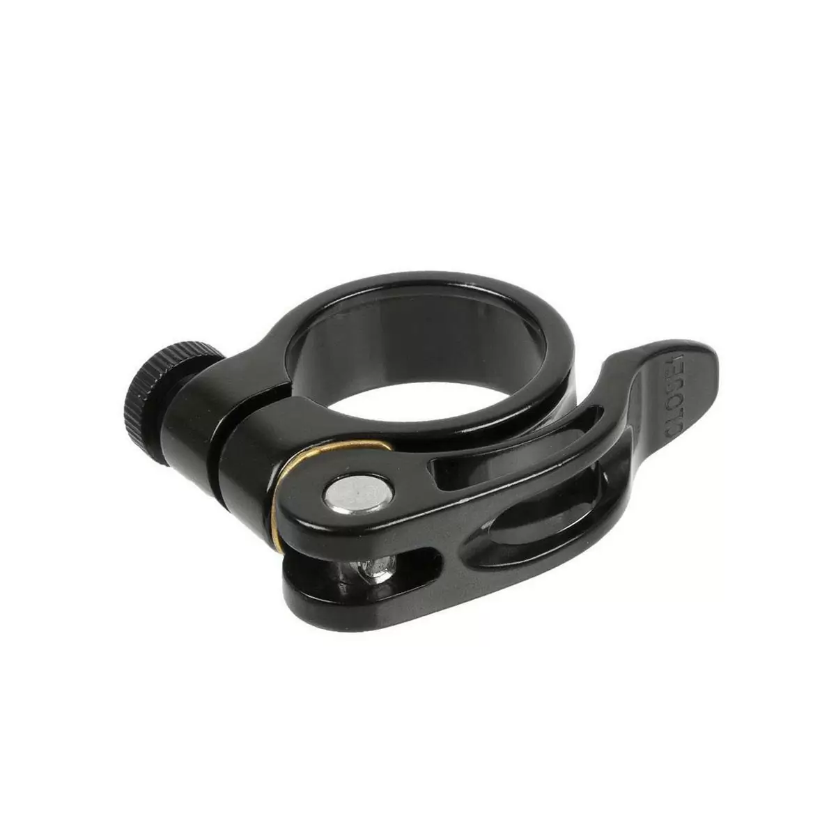 Abrazadera de tija de sillín 31,8mm cierre rápido qr negro - image