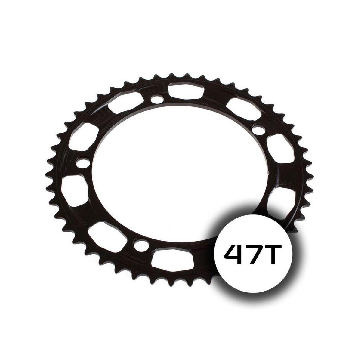 chainring lami flow fixed gear track 47t 144 mm black