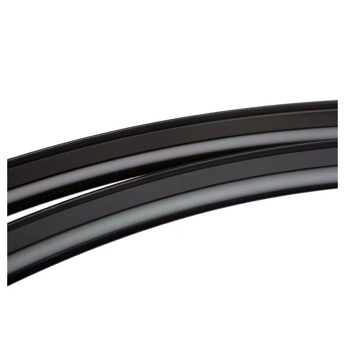 pair classic round fenders 30mm polished black #3