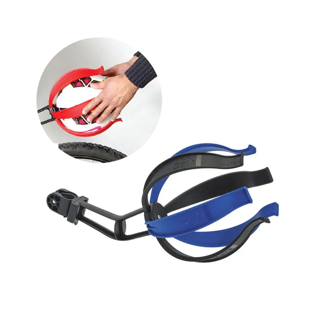 Porta Balón Kikball Ataque Portaequipajes Negro/Azul - image