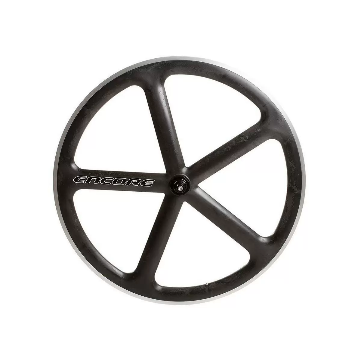 rear wheel 700c track 5 spokes carbon weave natural msw - image