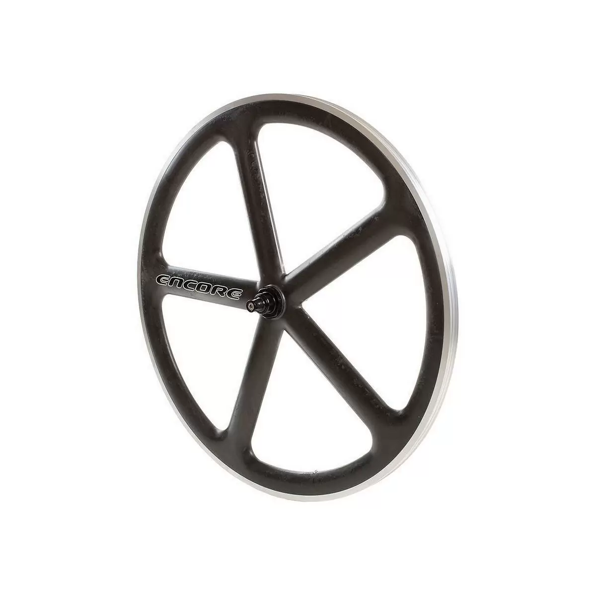 rear wheel 700c track 5 spokes carbon weave natural msw #1