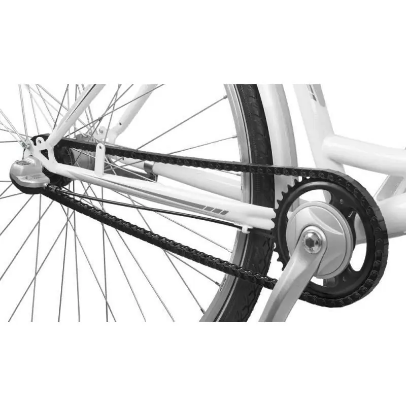 chain guard clip-on 120 links city fixed plastic black - image