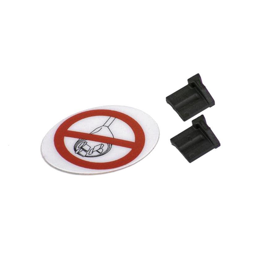 blanking plug set + sealing sticker for unused sockets