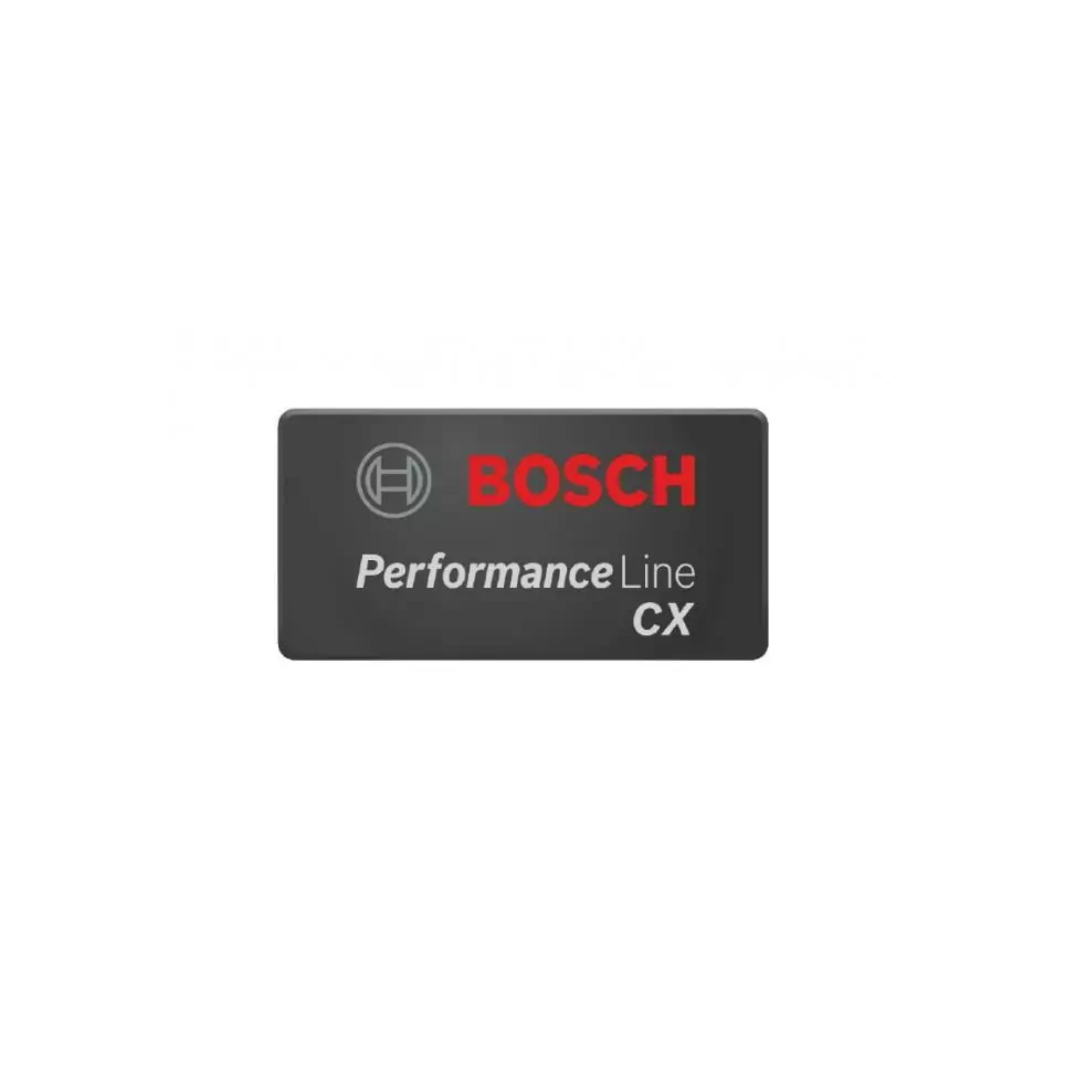 plastic plate with performance CX logo rectangular - image
