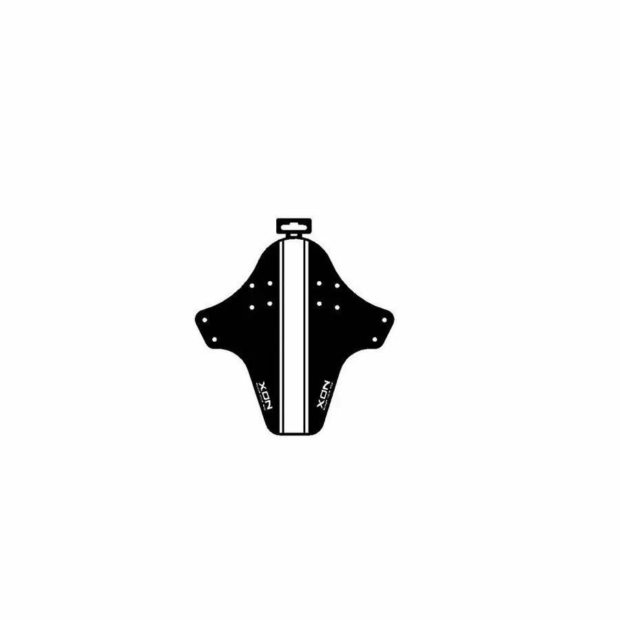 Vorderradschutzblech für mtb schwarz / weiß - image
