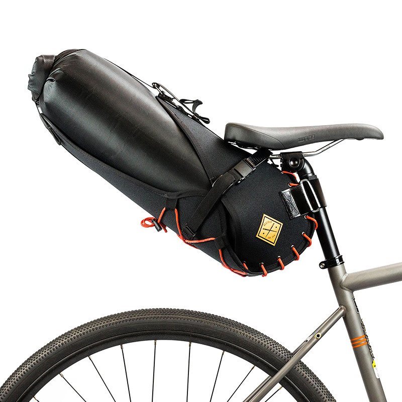 Carry saddle bag holster & dry bag 14 litre black / orange