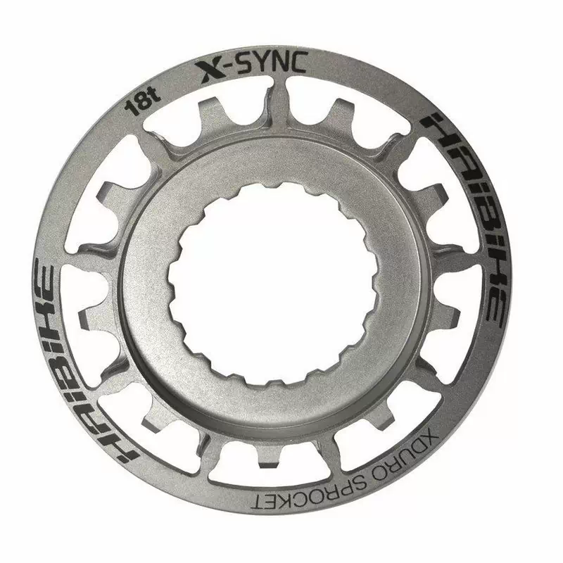 Pignone E-Bike per Bosch Xduro 18 denti acciaio inox silver - image