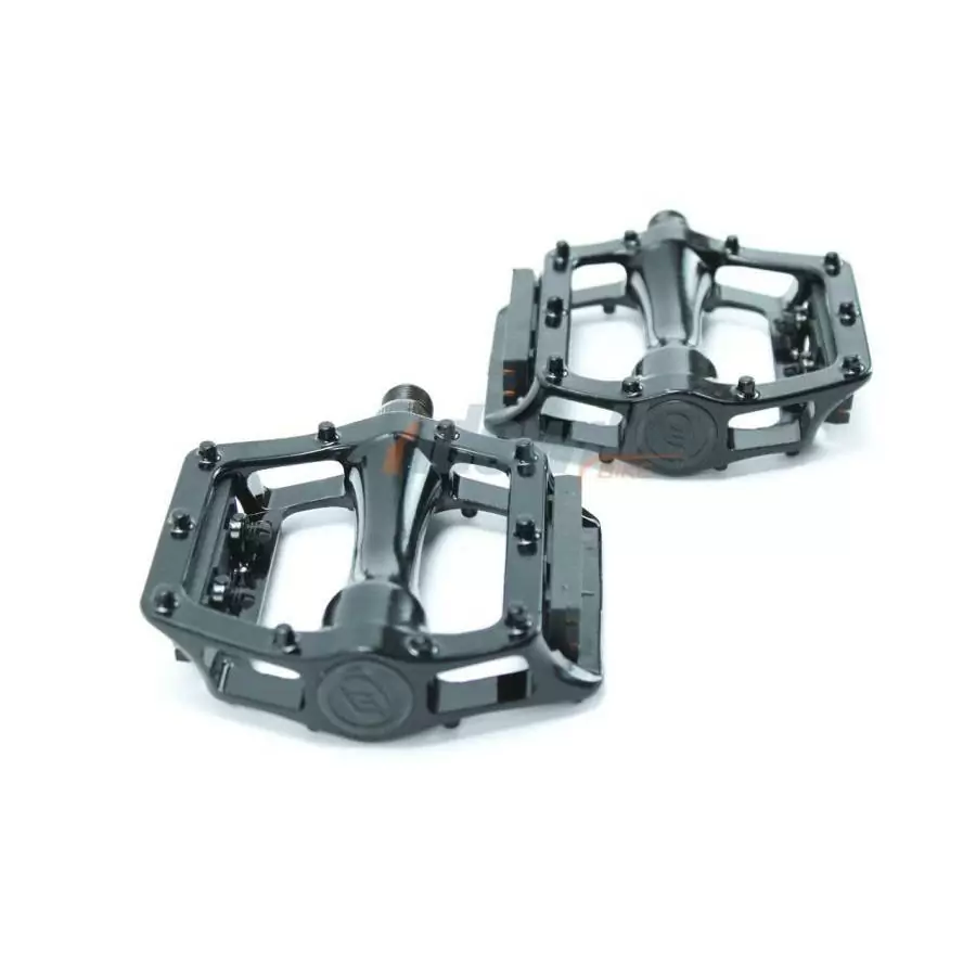 Pair bmx aluminum pedals 9/16 'blacks #3