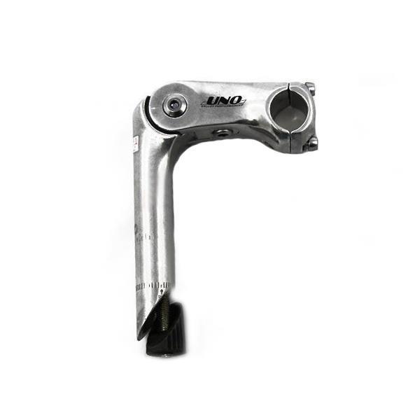 Uno alloy adjustable handle stem 90mm silver alu 25,4mm