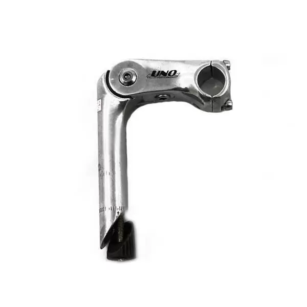 Uno alloy adjustable handle stem 90mm silver alu 25,4mm - image