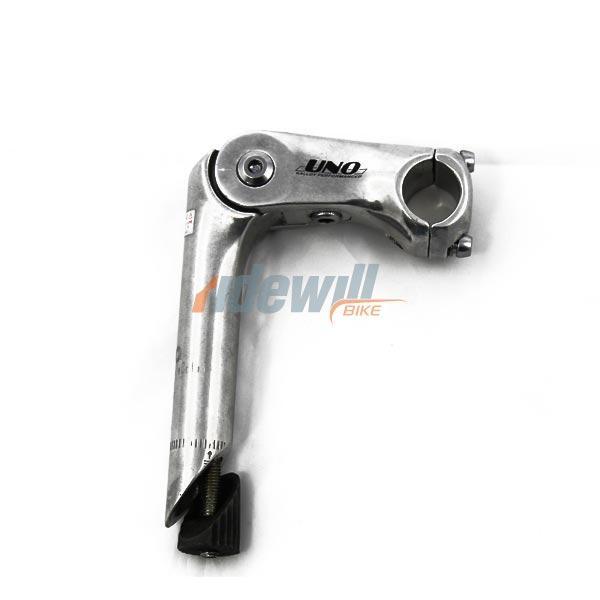 uno alloy adjustable handle stem 90mm silver alu 22,2mm