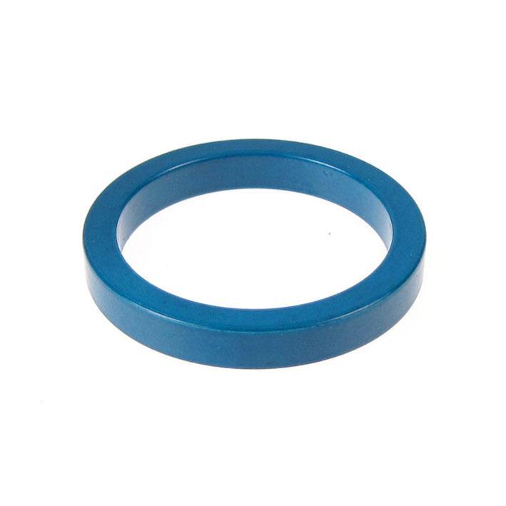 Headset spacer 1-1/8'' anodized aluminium 5mm blue