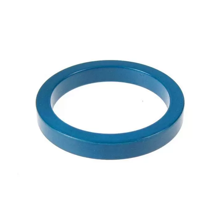 Headset spacer 1-1/8'' anodized aluminium 5mm blue - image