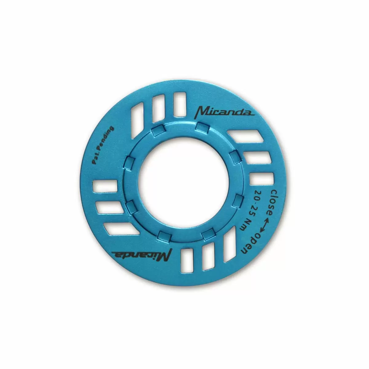E-Chainguard Nut for eBike Bosch drive unit blue - image