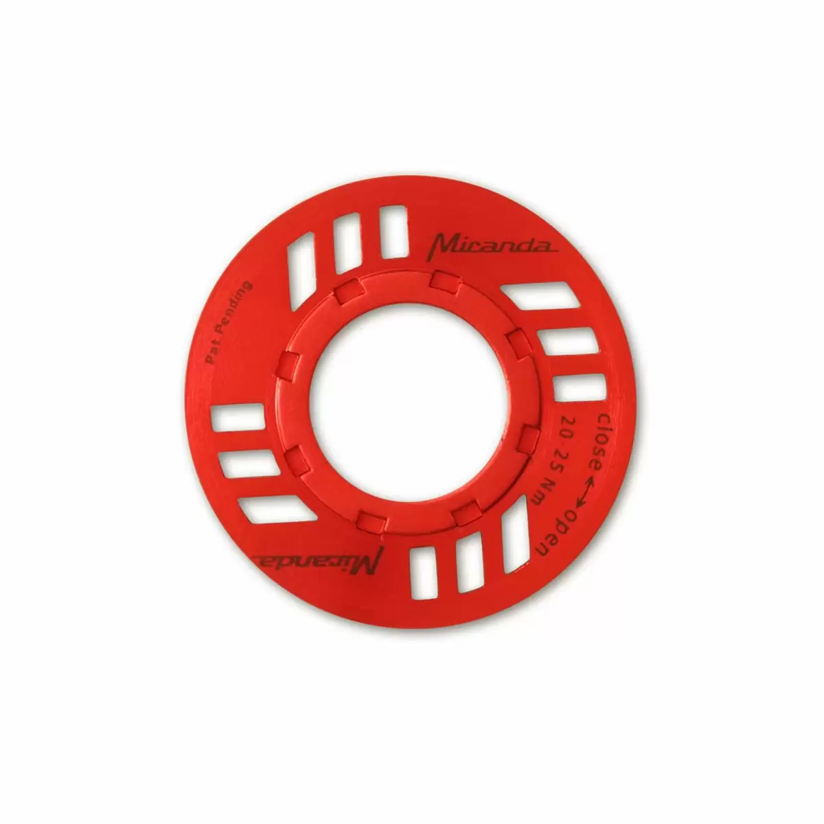 Tuerca E-Chainguard para unidad de accionamiento eBike Bosch roja - image
