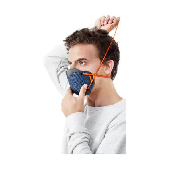 Antismog mask orange / blue #2